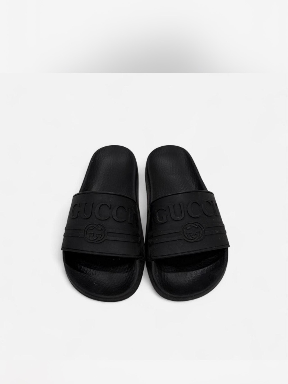 Women’s Gucci All-Black Slides Size 5